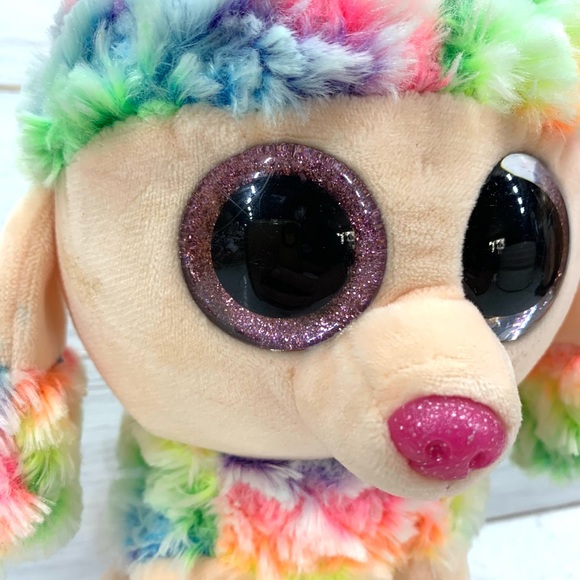 Ty Beanie Boos Rainbow the colorful Poodle - Picture 2 of 12